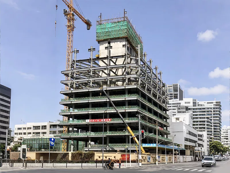 Prefab اسٽيل فريم جي جوڙجڪ هال