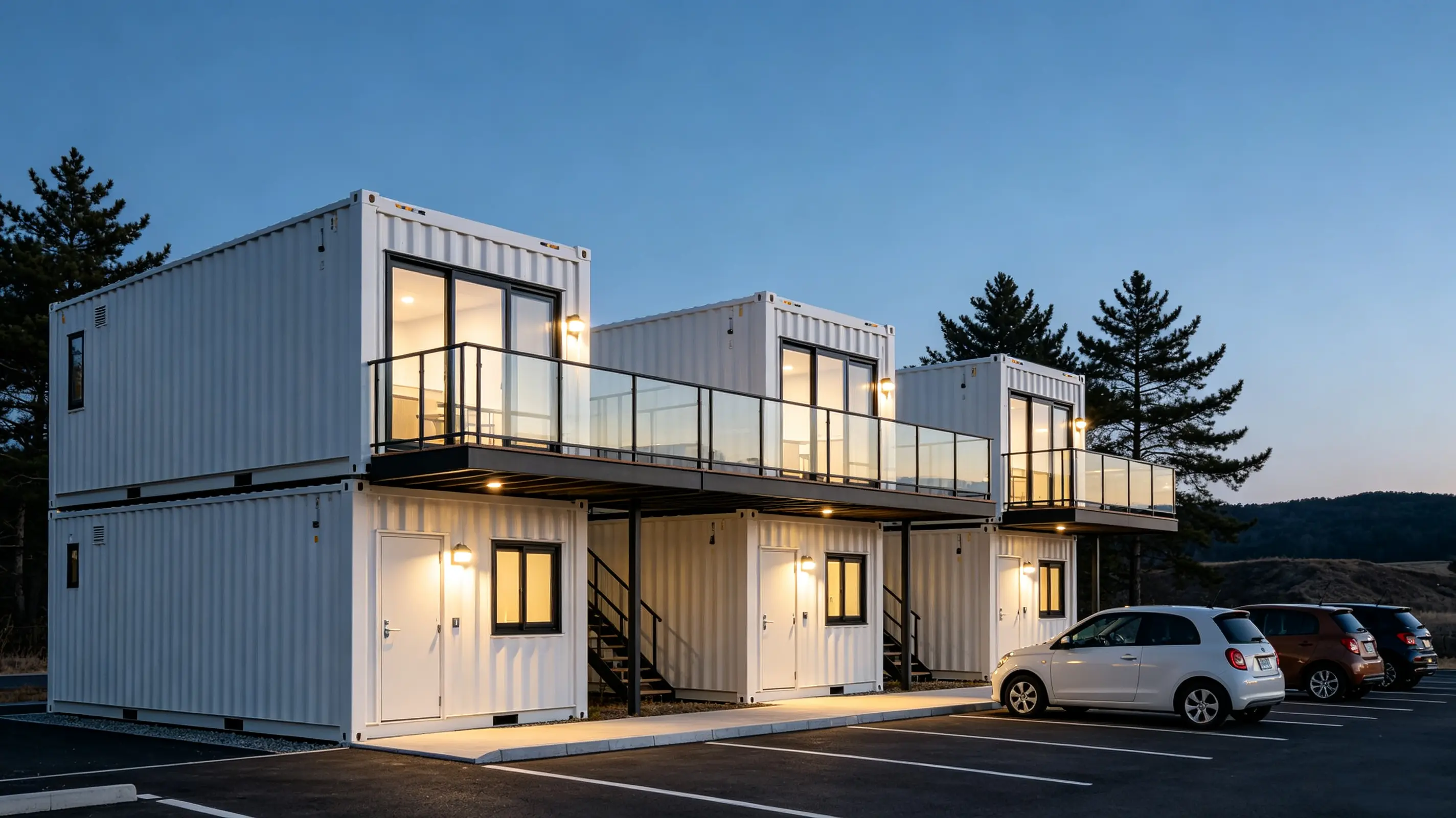 Prefabricated ڪنٽينر موٽل تعمير